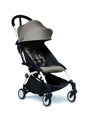 Babyzen YOYO2 Stroller White Frame with Taupe 6+ Color Pack